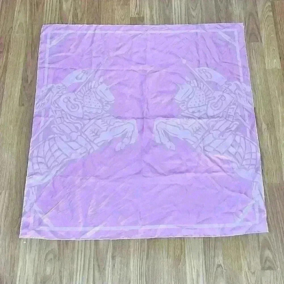 Burberry Pink Equestrian Knight Silk Scarf - Picture 2 of 10